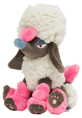 Zdjęcie produktu dla Pluszak Pokemon Coiffwaff – pluszowa zabawka Furfrou (z serduszkami) o wysokości 16 cm