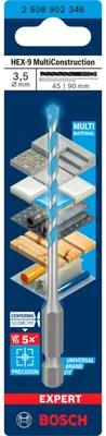 Immagine prodotto di BOSCH 2608902346 BOSCH EXPERT HEX-9 Multi Construction Betonbohrer, Ø 3,5 mm, 1 St.