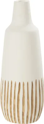 Produktbild von J-Line Vase Ying Holz Weiß Large