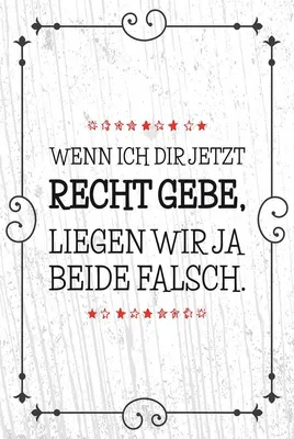 Produktbild von vianmo Holzschild 18x12 cm Wenn dir Recht gebe beide falsch