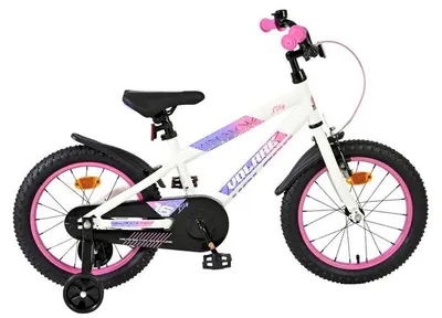 Produktbild von Volare Lily Kinderfahrrad - Mädchen - 16 Zoll - Weiss Rosa Lila