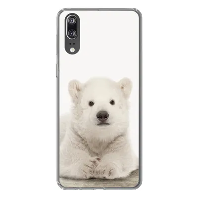 Produktbild von MuchoWow® Handyhülle Schutzhülle Hülle für Huawei P20 Eisbär - Tiere - Kinder - Weiß - Jungen - Mädchen Silikon Softcase Handy Hülle - Hardcover