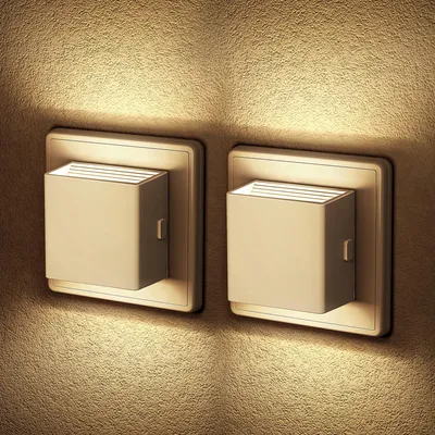 Image de Lampe de chevet avec prise, lampe de chevet avec détecteur de luminosité