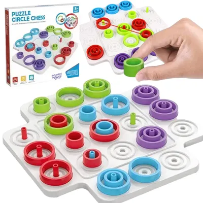 Obrázok produktu pre WOOPIE IQ Brain Training Strategická logická hra Wheel and Cross 36 el.