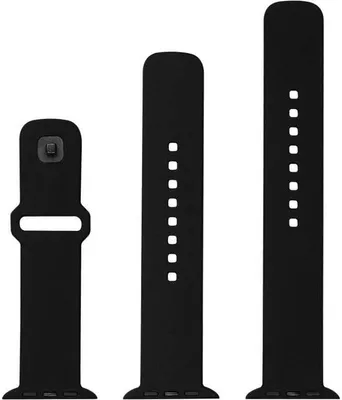 Obrázok produktu pre Remienok pre Apple Watch 2/1 49 mm, pevný silikónový remienok, čierny