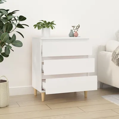 Produktbild von Cloris DesignMöbel Kommoden - Weiß Sideboard Weiß 60x35x70cm Holzwerkstoff Schlichtes8807464