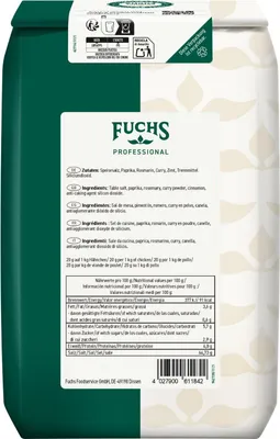 Produktbild von Fuchs Professional Brathähnchen Gewürzsalz abgestimmte Rezeptur 1600g