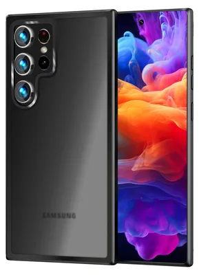 Image de Étui mat NALIA pour Samsung Galaxy S24 Ultra – Résistant aux chocs et semi-transparent – FUZION (étui anti-traces de doigts) – Marque berlinoise – Noir