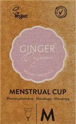 Immagine prodotto di Coppetta mestruale Ginger Bio taglia M - Sicura, comoda e sostenibile, 1 pezzo