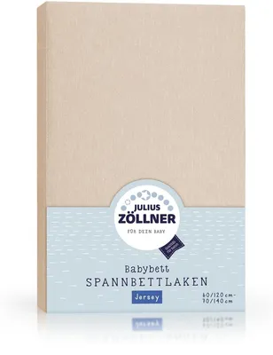 Produktbild von Julius Zöllner Spannbetttuch Jersey 70X140 / 60X120 Sand
