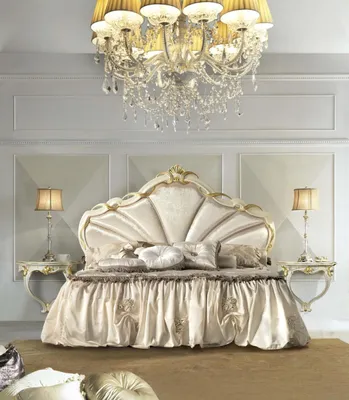 Produktbild von Design Schlafzimmer 3tlg. Bett 2x Nachttisch Klassischer Luxus Betten Set Möbel