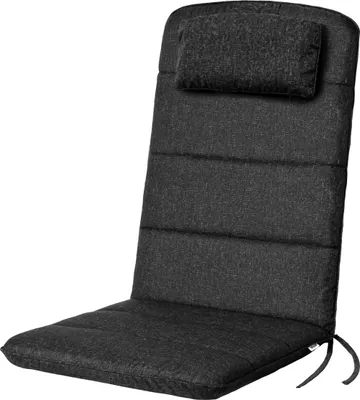 Zdjęcie produktu dla HOBBYGARDEN outdoor/indoor, poduszka na siedzisko, poduszka na siedzisko, poduszka na meble ogrodowe, na krzesla lub lezaki, poduszka, sofa, 121 x 50 x 6 cm, czarna