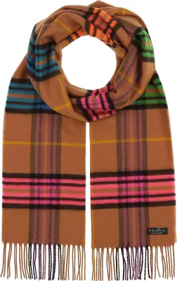 Produktbild von FRAAS Schal Cashmink® Scarf with FRAAS Plaid Soft Camel hellbraun