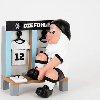 Produktbild von VfL Borussia Mönchengladbach Gartenzwerg „Kabine"