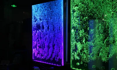 Obrázok produktu pre Nástenný panel s vodnými bublinami LED vodná stena Dizajnová vodná stena Osvetlená