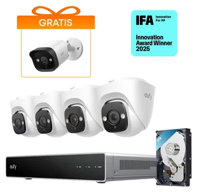 Immagine prodotto di sistema di sicurezza eufy PoE NVR E41