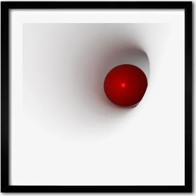 Produktbild von Bild - 50 cm x 50 cm - MDF - Rahmen, Wandkunst - Abstraktionskugel
