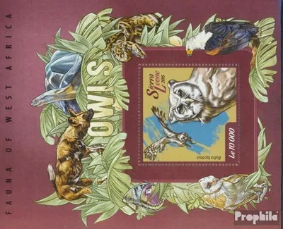 Produktbild von Briefmarken Sierra Leone 2015 Mi Block 732 (kompl. Ausg.) postfrisch Eulen
