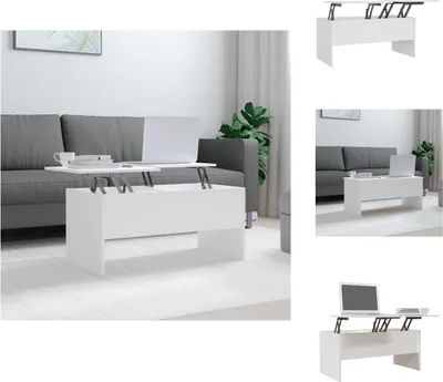 Produktbild von vidaXL Couchtisch Weiß 102x50,5x46,5 cm Holzwerkstoff -  Couchtische