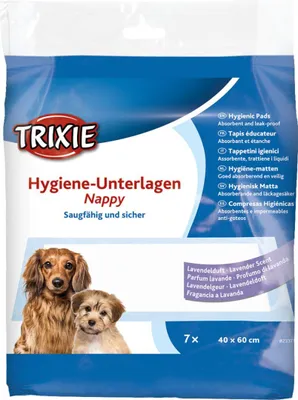 Produktbild von TRIXIE Hygiene-Unterlage Nappy, Lavendelduft, 40 x 60 cm, 7 Stück