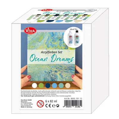 Immagine prodotto di Viva Decor 800270113 ViVA DECOR Acrylfarben-Set "Ocean Dreams", 6 pezzi