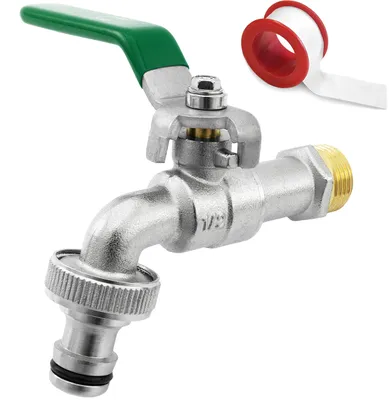 Produktbild von Messing Wasserhahn für Garten und Waschmaschine