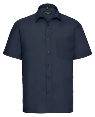 Image de Russell Collection - Chemise « Classic » à manches courtes pour homme LT4445 (4XL) (bleu foncé)