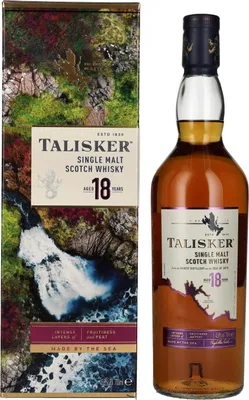 Produktbild von Talisker 18 Years Old Single Malt Whisky 45,8% Vol. 0,7l in Geschenkbox