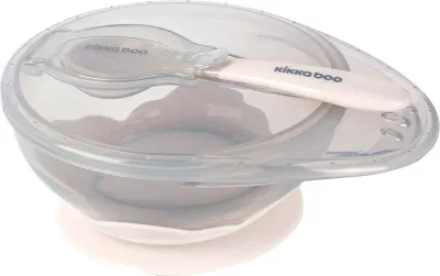 Produktbild von Kikkaboo Schüssel Mit Saugnapf Und Löffel    One Size