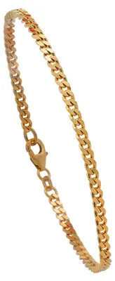 Produktbild von Goldarmband Panzerkette Breite 3,0 mm - 21 cm massiv 585-14 Karat Gold