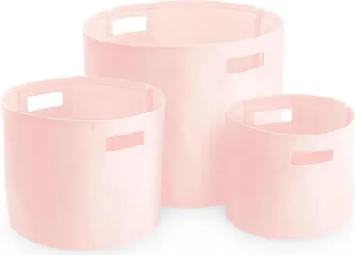 Produktbild von Westford Mill W574 | Canvas Storage Tubs - Farbe: Pastel Pink - Größe: M