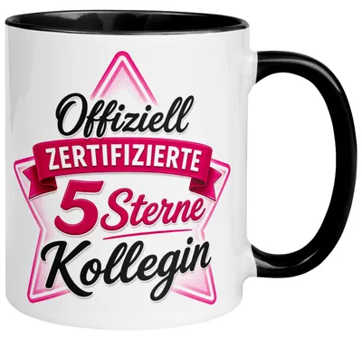 Produktbild von Tasse Kollegin – „Offiziell er 5 Sterne Kollegin“ – Geschenk zum Abschied