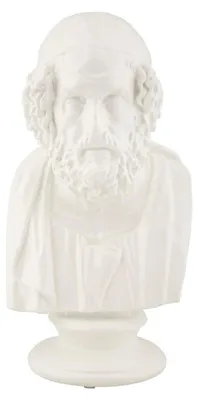 Image de Mauro Ferretti sculpture Sage 12.9x12.5x25 cm blanc