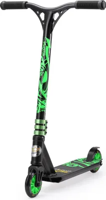 Produktbild von STAR SCOOTER Freestyle Aluminium Jump Stuntscooter ab 5 Jahre | 110mm Mini Edition | Schwarz & Grün
