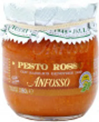 Produktbild von Rotes Pesto mit Basilikum Genovese DOP 180 gr Olio Anfosso