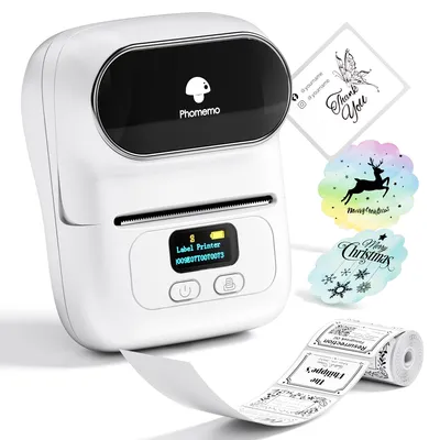 Zdjęcie produktu dla Drukarka etykiet Phomemo M110, urządzenie do etykietowania, samoprzylepne, Bluetooth