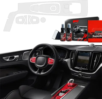Immagine prodotto di pellicola protettiva Grizz 4 in 1 Protettore Grizz per gli interni Volvo XC60 B5 (2023-2024) antimpronta PianoSkin