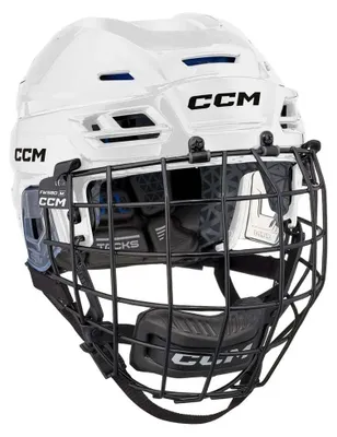 Immagine prodotto di Casco da hockey su ghiaccio CCM TACKS 310 Combo, modello per ragazzi, colore: bianco, taglia: unica