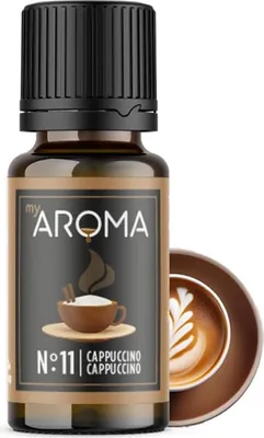 Produktbild von myAROMA Flavour Drops - Cappuccino 10ml, Zuckerfrei, Kalorienfrei & Vegan, Natürliches Aroma ohne künstliche Farbstoffe