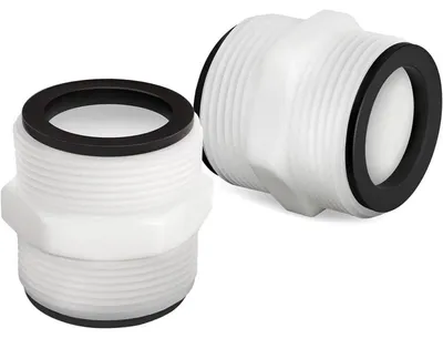 Zdjęcie produktu dla Adapter z uszczelką pierścieniową do węża basenowego o średnicy 3,8 cm (1,5 cala), 2 sztuki
