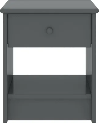 Obrázok produktu pre vidaXL Nočný stolík Dark Grey 35x30x40 cm Masívne borovicové drevo