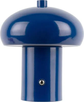 Produktbild von Leitmotiv - Tischleuchte Retro Seta Led - Blau - 12.5x12.5x15cm Tischlampe - Nachttischlampe, Wohnzimmer, Schlafzimmer