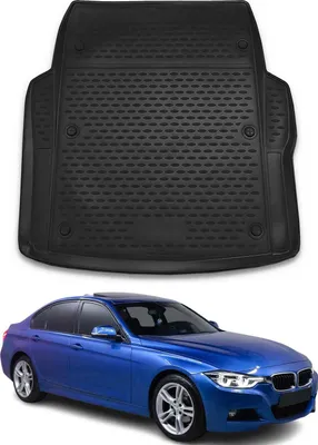 Immagine prodotto di Tappetino per bagagliaio Vassoio per BMW Serie 3 F30 F80 Berlina 2011-2018 Gomma nera
