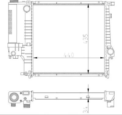 Obrázek produktu pro NRF 53849A Chladič chlazení motoru