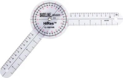 Produktbild von Baseline Goniometer Winkelmesser, Schenkellänge 15 cm