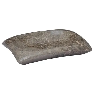 Produktbild von The Living Store Waschbecken Grau 50x35x10 cm Marmor