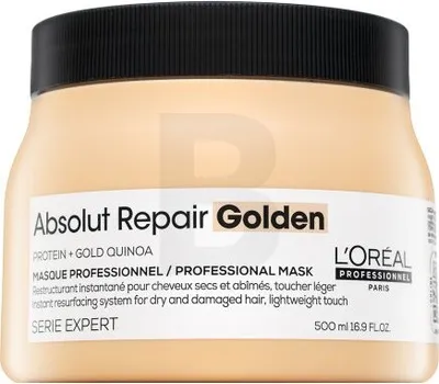 Produktbild von L´Oréal Professionnel Série Expert Absolut Repair Gold Quinoa + Protein Golden Masque pflegende Haarmaske für stark geschädigtes Haar 500 ml