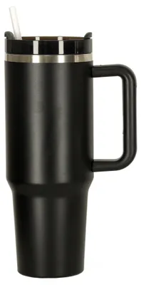 Produktbild von KIK Thermobecher mit Deckel 1200 ml   schwarz