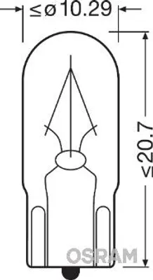 Produktbild von Osram 4008321094704, 2 V, 10 Stück(e)