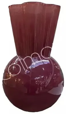 Produktbild von Vase burgundy Glas 18x18x28.5
